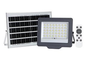 Прожектор светодиодный PFL SOLAR 100 6500К IP65 ДО с солнечн. панелью и пультом в компл. JazzWay 5044418