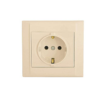 Розетка СП Defne 16А IP20 с зазем.крем Makel 42010028