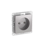 Розетка AtlasDesign 16А без заземл. без шторок быстрозажим. клем. механизм алюм. SE ATN000341S