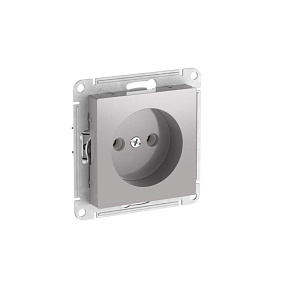 Розетка AtlasDesign 16А без заземл. без шторок быстрозажим. клем. механизм алюм. SE ATN000341S