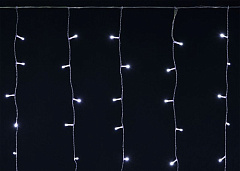 Гирлянда "Занавес" 2х2м 240LED бел. IP44 провод прозр. 230В транзит IEK LGDU201-2-240-L2-T-S-44