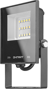 Прожектор светодиодный 61 949 OFL-20-6K-BL-IP65-LED 20Вт 6000К IP65 1600лм черн. ОНЛАЙТ 61949