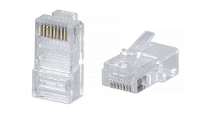 Коннектор RJ45(8P8C) кат.5E неэкранир. универс. (уп.100шт) TOKOV ELECTRIC TKE-CNR-5E24-UTP