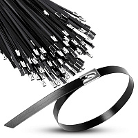 Хомут кабельный 4.6х100 сталь ANSI 304 с покрытием TOKOV ELECTRIC TKE-HM304-4.6-100-C/100