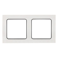 Рамка 2-м Стокгольм бел. с линией цвета черн. PROxima EKF EXM-G-305-10