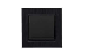 Выключатель 1-клав. Karea LINE STAR чер. Makel 86054001