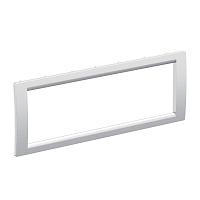 Рамка 6мод. универс. под Brava/VIVA/45х45 сер. металлик DKC F00015G