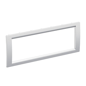 Рамка 6мод. универс. под Brava/VIVA/45х45 сер. металлик DKC F00015G