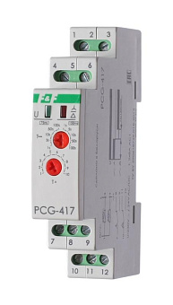 Реле времени PCG-417 2х8А 230В 2НО IP20 звезда-треугольник для пуска электродвиг. монтаж на DIN-рейке F&F EA02.001.020