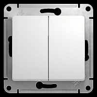 Выключатель 2-кл. СП Glossa 10А IP20 (сх. 5) 10AX механизм бел. SE GSL000151