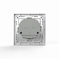Розетка 1-м СП Pixel с заземл. с 2-мя заряд. устр. USB тип A+A механизм алюм. TOKOV ELECTRIC TKE-PX-R1U2A-C03