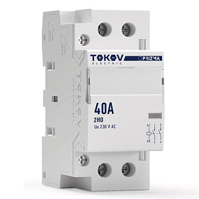 Контактор модульный 36мм 40А 230В АС 2НО PRIZMA TOKOV ELECTRIC TKE-PZ-MC-2-40-230-20