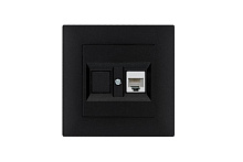 Розетка компьютерная CAT 5+гнездо Karea RIZZ STAR чер. Makel 88054035