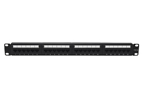 Патч-панель 19дюйм 1U кат.5E неэкранир. 24 порта RJ-45 Dual IDC TOKOV ELECTRIC TKE-PP-5E-1U-24P-UTP