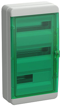 Корпус КМПн-36 TEKFOR IP65 зел. прозр. дверь пластик. IEK TF5-KP72-N-36-65-K03-K06