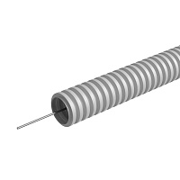 Труба гофрированная ПВХ легкая d25мм KM-FRTGPVC-25 с протяжкой самозатух. (уп.50м) КМ LO63884