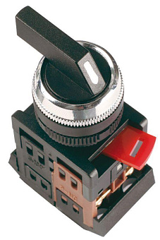 Переключатель АLС-22 2 фикс. полож. I-O 1НО+1НЗ черн. GENERICA BSW10-ALC-2-K02
