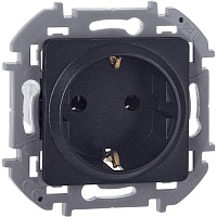 Розетка 1-м СП Inspiria 16А IP20 250В 2P+E немецк. стандарт механизм антрацит IEK 673723
