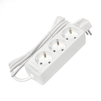 Удлинитель 3х3м с заземл. 10А IP20 2.2кВт ПВС 3х0.75 бел. DOMTOK 2375