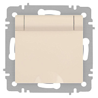 Розетка Accent 6-203-02 2P+E Schuko с крышкой 16А-250В IP20 СУ сл.кость Intro Б0063716