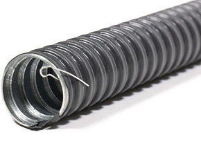 Металлорукав в ПВХ изоляции МРПИ НГ 15 d15мм с протяжкой (уп.50м) ГОФРОМАТИК zeta44402