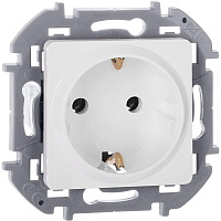 Розетка 1-м СП Inspiria 16А IP20 250В 2P+E немецк. стандарт механизм бел. IEK 673720