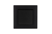 Розетка 1-м с крышкой Karea RIZZ STAR с заземл. чер. Makel 88054029