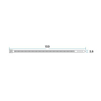 Хомут кабельный 3.6х150 нейл. черн. (уп.100шт) Rexant 07-0151-4