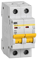 Выключатель автоматический модульный 2п C 1А 4.5кА ВА47-29 KARAT IEK MVA20-2-001-C