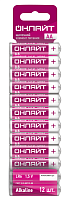 Элемент питания алкалиновый 90 636 OBT-ALK-LR6-BP12 (блист.12шт) ОНЛАЙТ 90636
