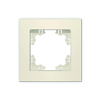 Рамка 1-м Афина сл. кость (ivory) Universal A0053-I