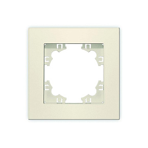 Рамка 1-м Афина сл. кость (ivory) Universal A0053-I