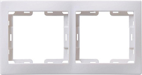 Рамка 2-м Кварта РГ-2-КБ горизонт. бел. GENERICA EMK20-K01-DM