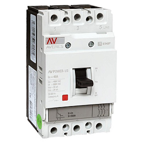 Выключатель автоматический 3п 40А 35кА AV POWER-1/3 TR AVERES EKF mccb-13-40-TR-av