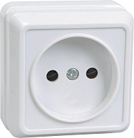 Розетка 1-м ОП Октава 10А IP20 без заземл. бел. GENERICA ERO10-K01-10-DC