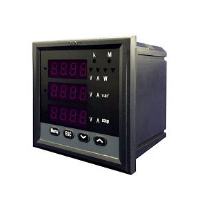 Прибор измерительный многофункциональный PD666-3S4 3ф 5А RS-485 96х96 LED дисплей 380В CHINT 765094