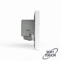 Розетка 1-м СП Pixel IP20 с заземл. с 2-мя заряд. устр. USB тип A+C механизм айс TOKOV ELECTRIC TKE-PX-R1U2AC-C34