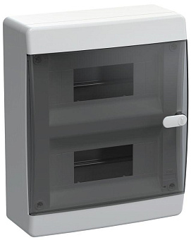 Корпус ЩРН-П-18 UNION Compact IP41 черн. прозр. дверь пластик. IEK UIC-KP12-N-18-41-K01