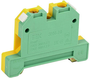 Зажим наборный ЗНИ-10PEN 10кв.мм (JXB-земля) IEK YZN20-010-K52