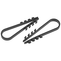 Дюбель-хомут 11-18мм для круглого кабеля NO-224-560 черн. (уп.10шт) Эра Б0066258