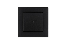 Выключатель проходной 1-клав. Karea RIZZ STAR чер. Makel 88054005