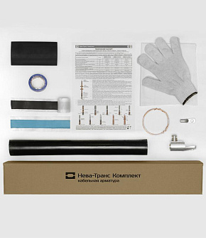 Муфта кабельная концевая внутр. установки 10кВ ПКВТОН 1х(70-120мм) с болт. наконечн. Нева-Транс Комплект 22020061