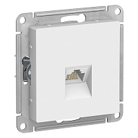 Розетка компьютерная 1-м AtlasDesign RJ45 кат.5E механизм бел. SE ATN000183