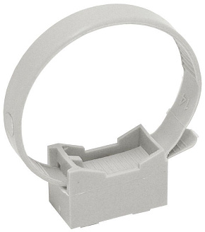 Держатель хомутный для труб со стяжкой d32-63 CFF2 сер. ELASTA IEK CTA10MP-CFF263-K41-100