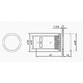 Кнопка EB22 возвратная зел. NO+NC 300В Rexant 36-5531