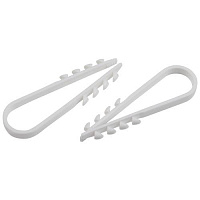 Дюбель-хомут 11-18мм для круглого кабеля NO-224-557 бел. (уп.10шт) Эра Б0066307