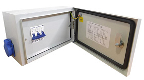 Ящик с понижающим трансформатором ЯТП 0.25 230/24 (3 авт. выкл.) IP54 TOKOV ELECTRIC TKE-TT13-24-250-54