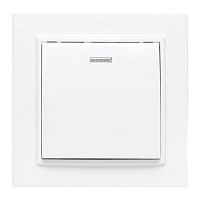 Выключатель 1-кл. СП Минск 10А IP20 с индикатором бел. Basic EKF ERV10-121-10