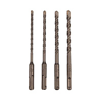 Набор буров по бетону 5-6-8-10х160мм 4шт пластик. коробка SDS PLUS Kranz KR-91-0405