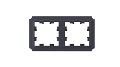 Рамка 2-м AtlasDesign Antique универс. карбон SE ATN101002